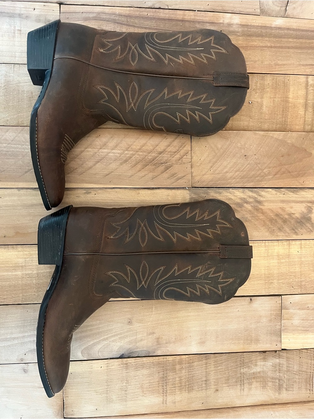 ARIAT Heritage Performance Western Boots Round Toe Size 8.5C (Wide) Brown Leathe - Picture 9 of 9